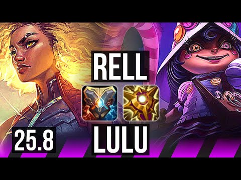 RELL & Tristana vs LULU & Sivir (SUP) | NA Challenger | 25.8