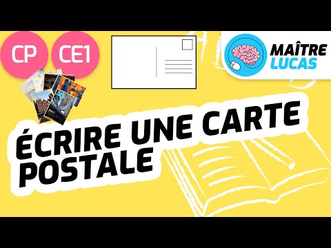 Écrire une carte postale CP - CE1 - Itinéraire d'une lettre - Français - Productions d'écrits