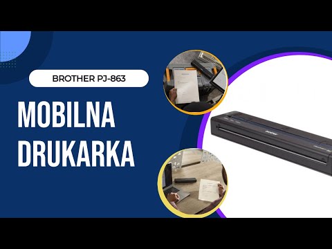 Brother PJ-863 mobilus terminis spausdintuvas video