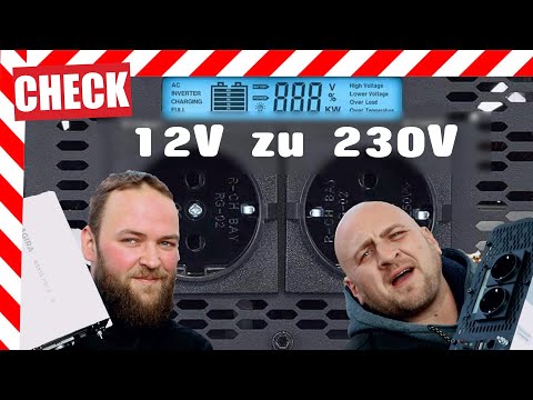 ✅ Voltage converter 12 volts to 230 volts camper, motorhome, bus power