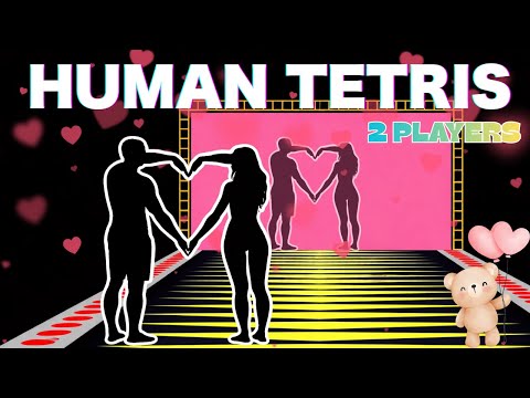 HUMAN TETRIS CO-OP | 2 Player | High Quality Immersive Interactive Warm Up | Viral Interactive Game
