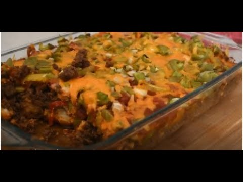 Bubble up Taco casserole Thank you to my son Casey for editing and having my puppy in video.