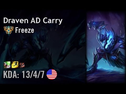 Draven AD Carry vs Corki - Freeze - NA Challenger Path 6.5