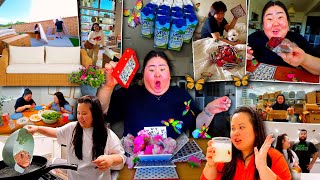 VLOG: surprising bestie (she was scared!!!) + building new backyard for spring + cooking at home! ❤️