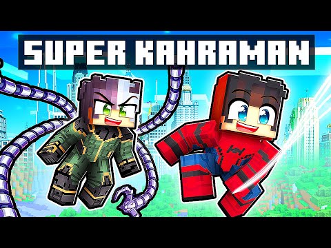 SÜPER KAHRAMAN OLUP ŞEHRİ KURTARDIK!🦸 - Minecraft