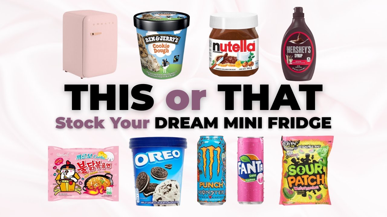 Stock Your DREAM Mini Fridge | THIS or THAT 🍓🧁