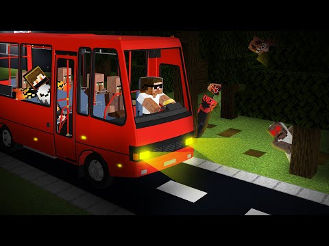Going On a Haunted Road Trip with Villagers in Minecraft..