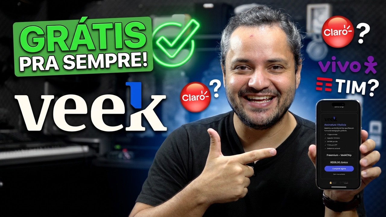 Não acredito VEEK FREEMIUM Grátis Para Sempre VOLTOU - Melhor Que Claro, Vivo e TIM?