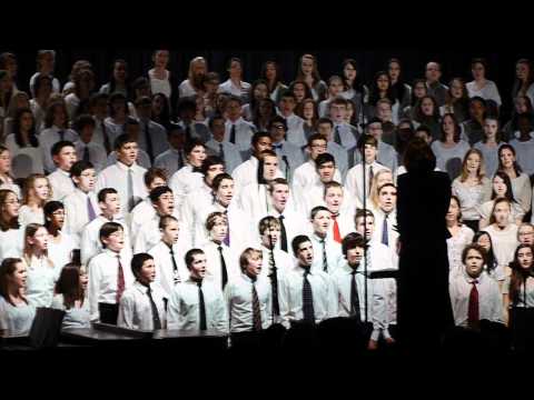 MMEA  Central District Jr High Music Festival Chorus performs Fa Una Canzona