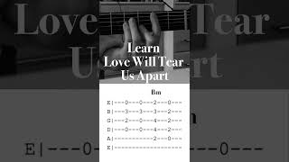 Learn Love Will Tear Us Apart by Joy Division #shorts #guitarlesson #guitartutorial #joydivision