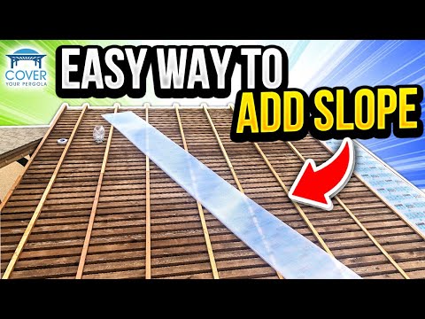 Using Shims To Create A Slope On A Pergola | Cover Your Pergola
