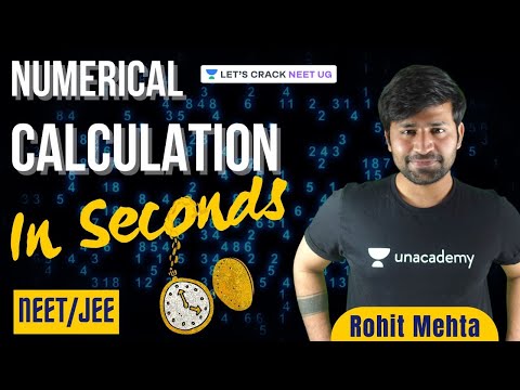 Numerical Calculation Tricks for NEET/JEE and other Competitive Exams | Rohit Mehta