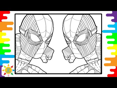 MEGA SPEED Spider-Man Coloring Page | Spider-Man Coloring | Alan Walker - Spectre