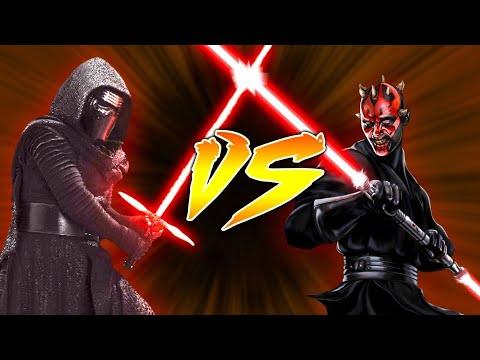 Star wars jedi academy Movie Duels : Kylo Ren vs Darth Maul