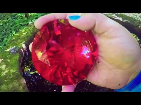 REAL GIANT RUBY GEM BIRTHSTONE FOUND AT THE WISHING WELL! Only on Fun House TV Video