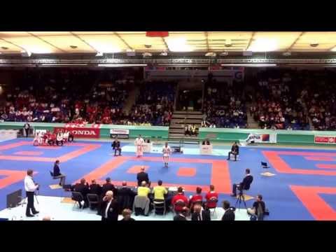 42nd Junior European karate championships - junior kata male final - Kieran Nunkoo vs Emre Göktaş