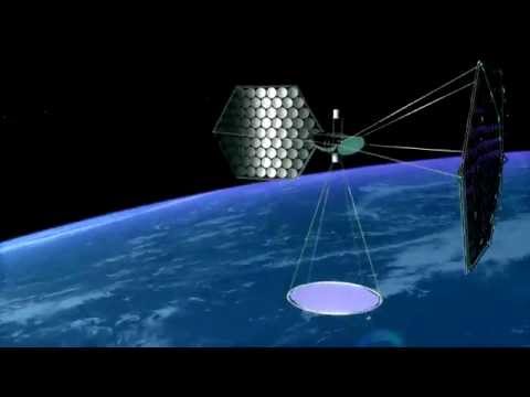 10 интересных и безумных космических технологий и идей будущего. Солнечный спутник SPS-ALPHA. Фото.