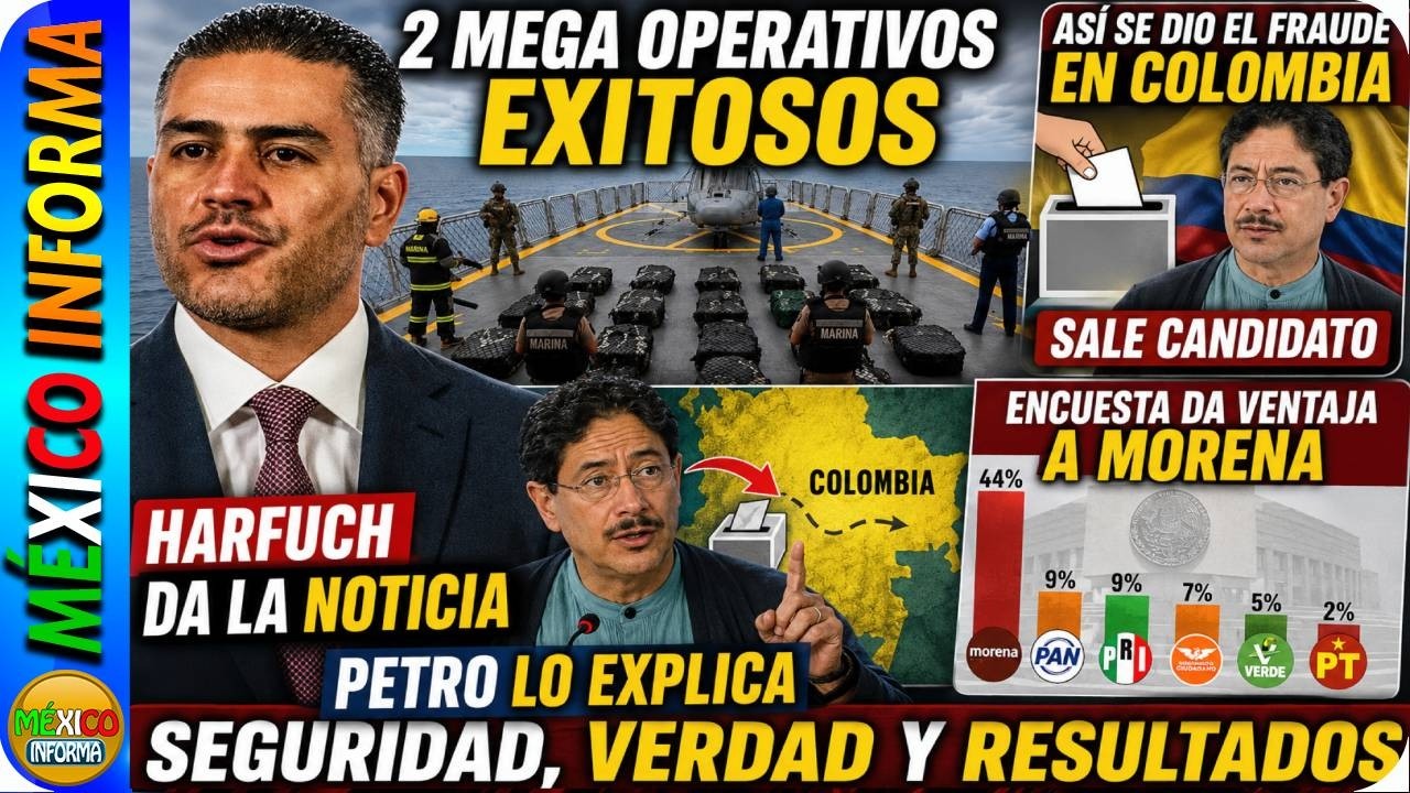 HARFUCH DA LA NOTICIA. OPERATIVOS EXITOSOS. FRAUDE EN COLOMBIA. DIFERENCIA MÍNIMA. SALEN MAS DATOS.