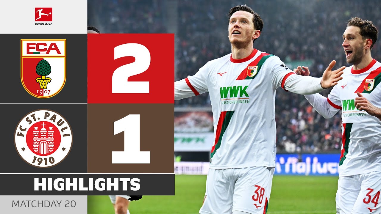 Augsburg vs St. Pauli Highlights