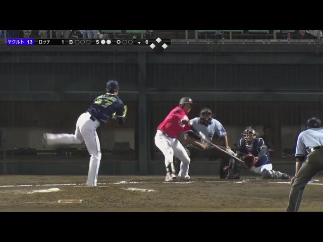 【ファーム】うまく拾った!! マリーンズ・香月一のタイムリーヒット!! 2018/8/18 M-S(ファーム)