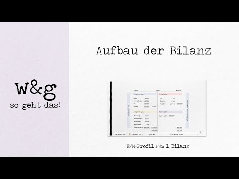 FWZ 1 Bilanz - #2 Aufbau