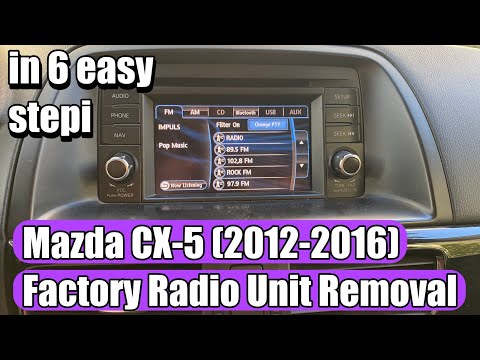 Mazda CX-5 (2012-2016) Factory Radio Head Unit CD Player removal in 6 easy steps