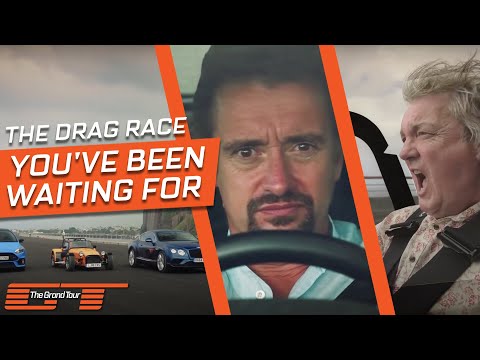 Thumbnail for The Drag Race On The World's Most Expensive Road | The Grand Tour by Hatchback, Pickup truck, Pick-up truck, video, Ford Focus, Car, Vehicle, Truck, Muscle car, vide, Luxury vehicle