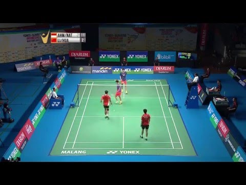 Yonex Sunrise Indonesian Masters 2015 | Badminton SF M2-XD | Ahmad/Natsir vs Li/Huang