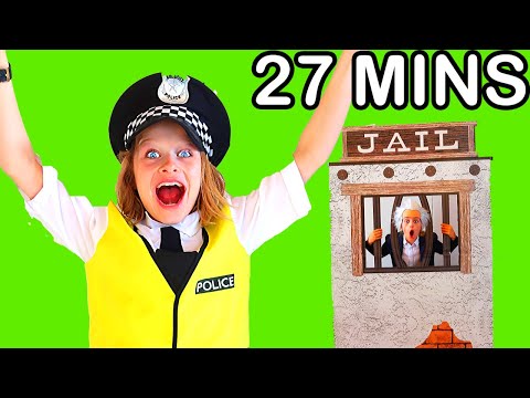 27 MINS BEST VIDEOS FROM BIGGY THE POLICEMAN Pretend Play w/ The Norris Nuts