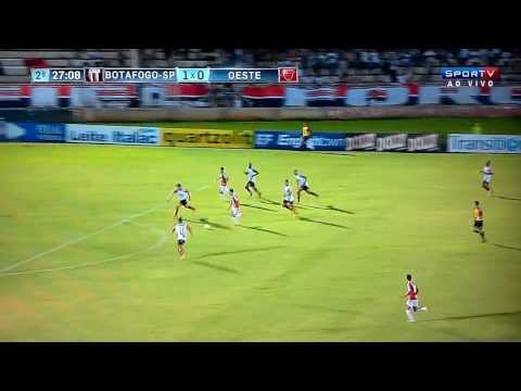 Botafogo 3 x 1 Oeste-SP - Gol de Mike - Paulistão 2014
