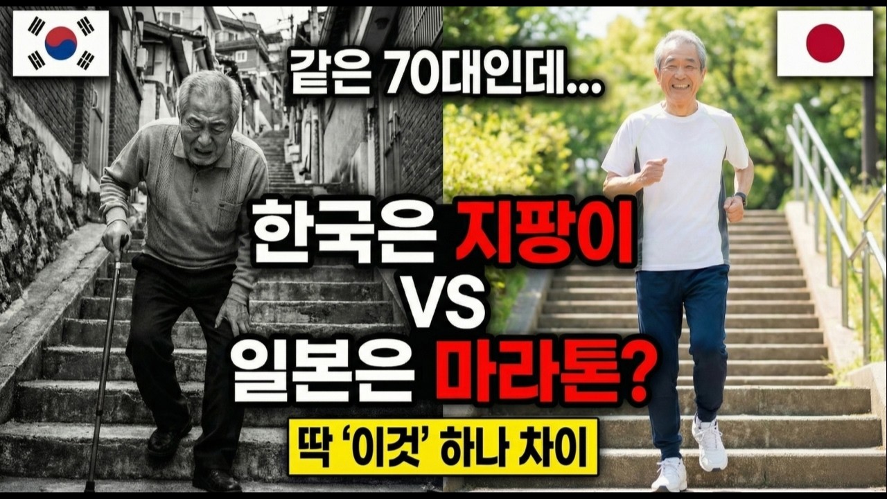 "한국 노인은 지팡이, 일본 노인은 마라톤? 100년 된 '이것' 차이입니다"