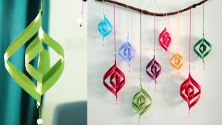 Attractive Paper Wall Hanging | DIY easy paper crafts tutorial - Christmas Wall decoration ideas