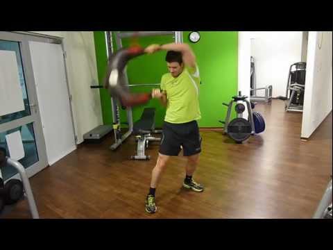 Personal Training Roy Epple Übung des Monats März 2013 Spin mit dem Bulgarian Bag