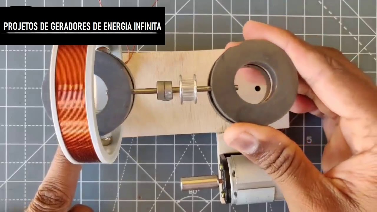 Aprenda a construir um GERADOR de energia com um IMÃ permanente!