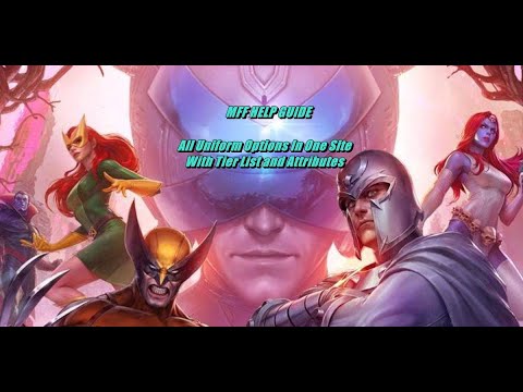 Marvel Future FIght - All Uniform Options With Tier List and Attributes