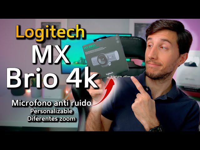 Vídeo relacionado con Logitech Brio 4K cámara Web, videollamadas, micrófono cancelación de Ruido, corrección de iluminación automática HD,Microsoft Teams, Zoom, Google Voice, Google Meet, PC/Mac/portátil/Macbook - Grafito
