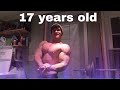 17 Yr Old BENCHES at home and FLEXES!!