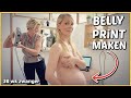 BELLY PRiNT VAN MiJN BABYBUiK LATEN MAKEN ( 36 wk zwanger)  | Bellinga Vlog #2115