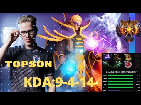 Topson Plays Invoker (Player Perspective) Dota 2 Pro Gameplay (March 25 2020)