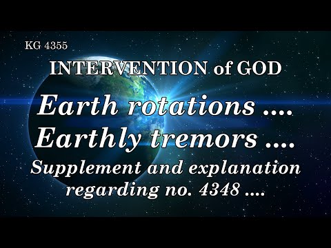 BD 4355 - EARTH ROTATIONS .... EARTHLY TREMORS .... SUPPLEMENT AND EXPLANATION REGARDING NO. 4348 ..