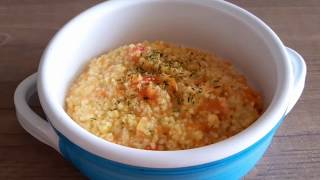 Un primo piatto alternativo Miglio con verdure