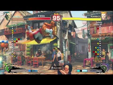 Air [Sagat] vs Rebelo [Guile] SSF4 Endless Battle Matches - Xbox Live - TRUE-HD