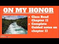 On My Honor (Chapter 11)