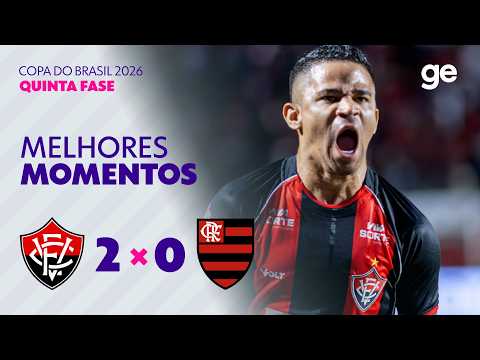 Gols e lances de Vitória x Flamengo