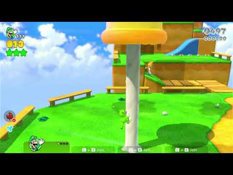 Super Mario 3D World (Switch) ~ World 1-3 100% Speedrun in 125 IGT