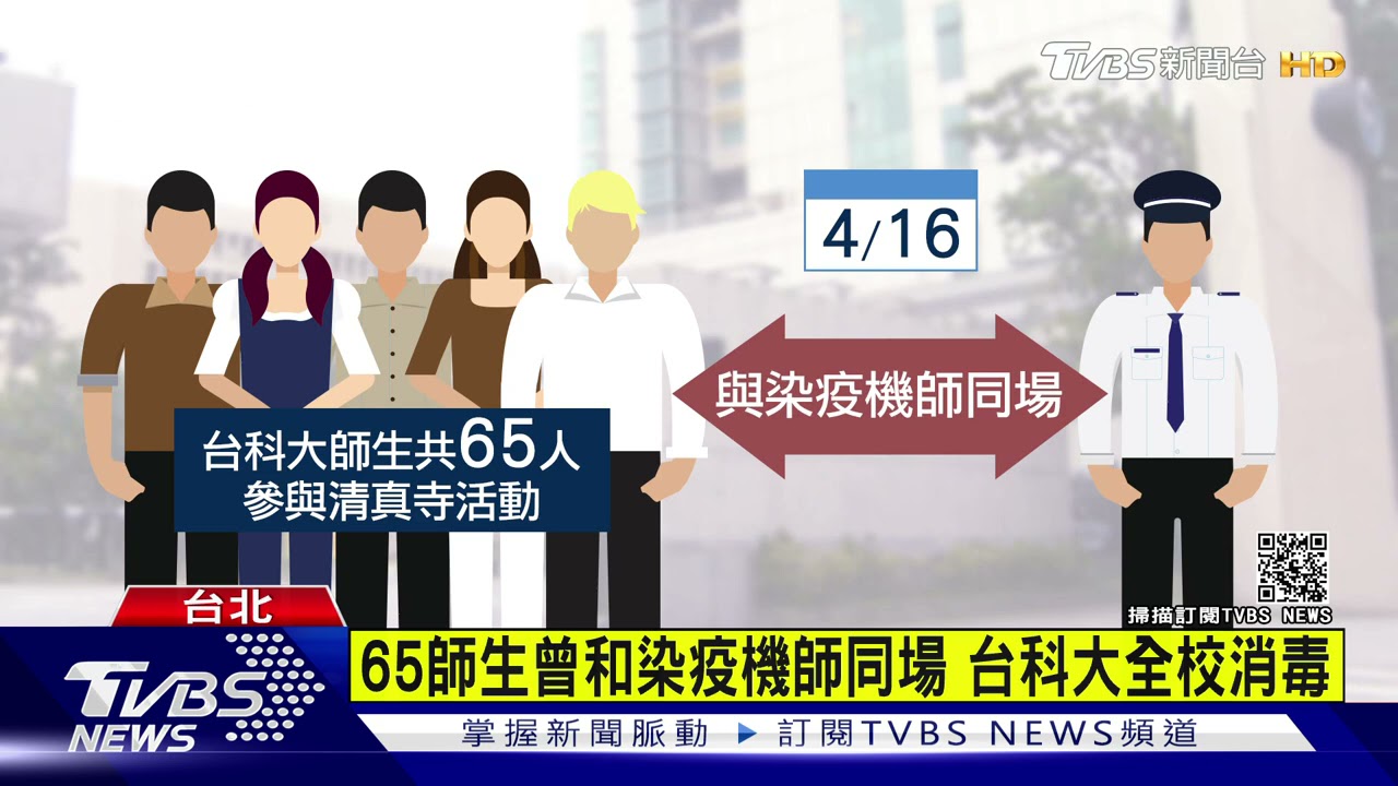 65師生曾和染疫機師同場　台科大全校消毒