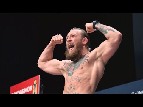 La pesée officielle entre McGregor et Cerrone lors de l'UFC 246