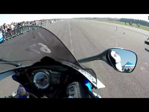 Drag race suzuki gsxr 600 vs gsxs 750 | Makowice 2019 | 1/4mili