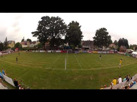 Finale der Männer   Deutsche Meisterschaft in Hirschfelde Feld Faustball 2015