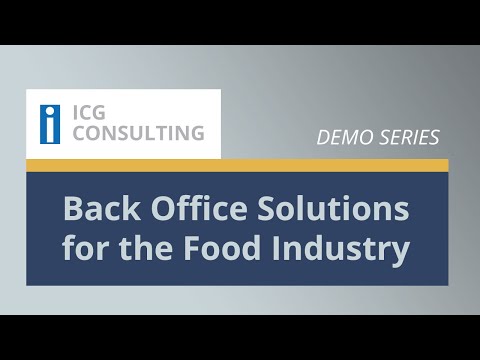 Food Industry Webinar   Series #1